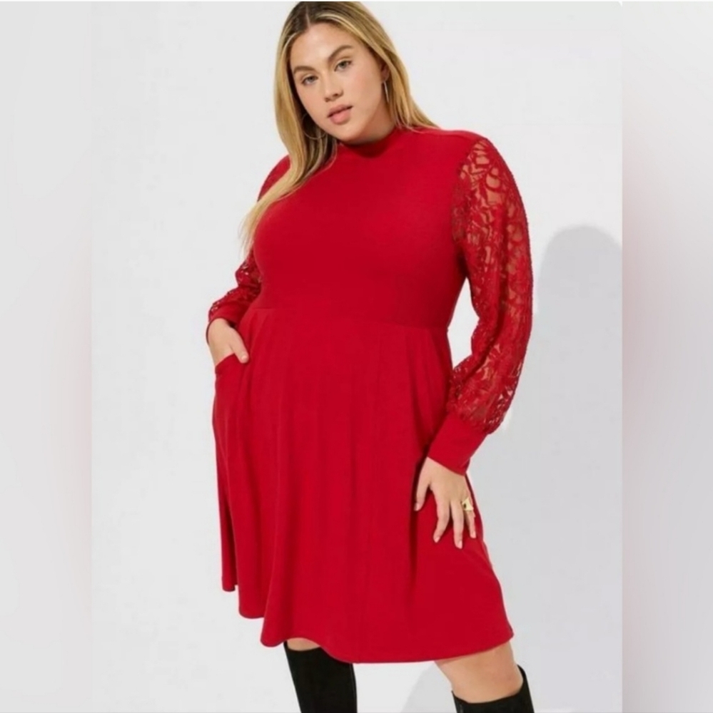 Red Torrid Dress Size 2